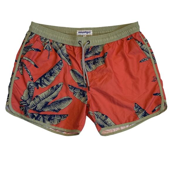 Maamgic Other - Maamgic Men's Swim Trunks Banana Leaves Size XL Tropical Quick Dry Mesh Lining